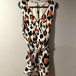 Peach Love Cheetah Print Romper